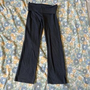 Marc New York grey stretchy fold over yoga pants women's medium